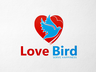 Love Bird Logo bird logo brand logo club logo logo logo design logo designer love logo modern logo unique logo