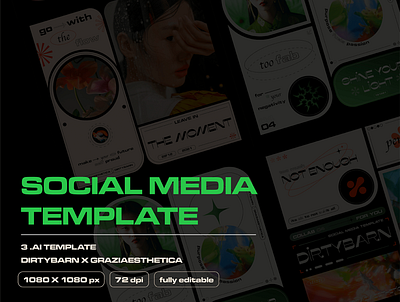 Modern Minimalistic Social Media Template assets design graphic design psd vector