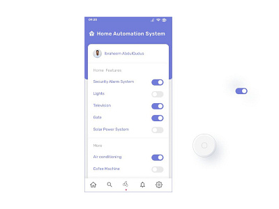 On and off switch design ui