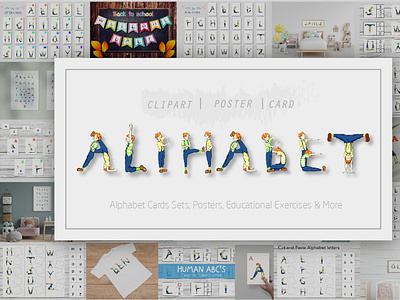 Kids Alphabet Clipart