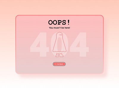 OOPS! 404 Page branding concept daily ui design illustration logo ui