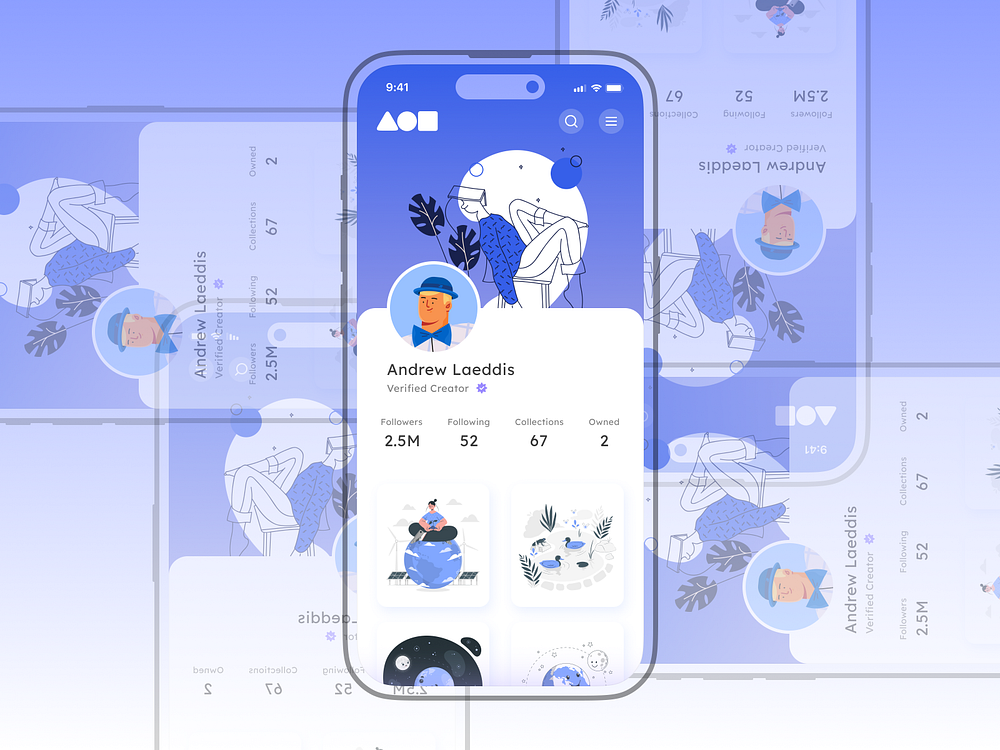 Foundation.app User Profile by Soham Poddar on Dribbble