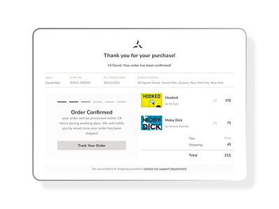 Email Receipt Concept concept daily ui daily ui 17 design illustration ui