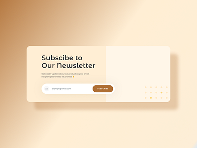 Newsletter Subscription Form concept daily ui design illustration ui