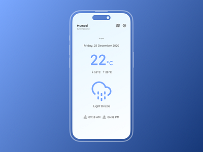 Weather App Concept app app icon branding concept daily ui design illustration logo ui ux vector weather