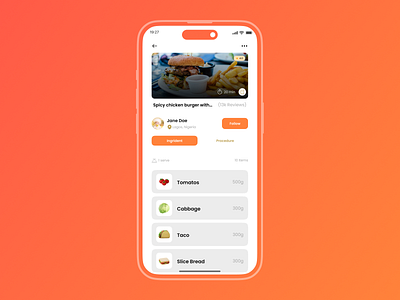 Recipes App Concept