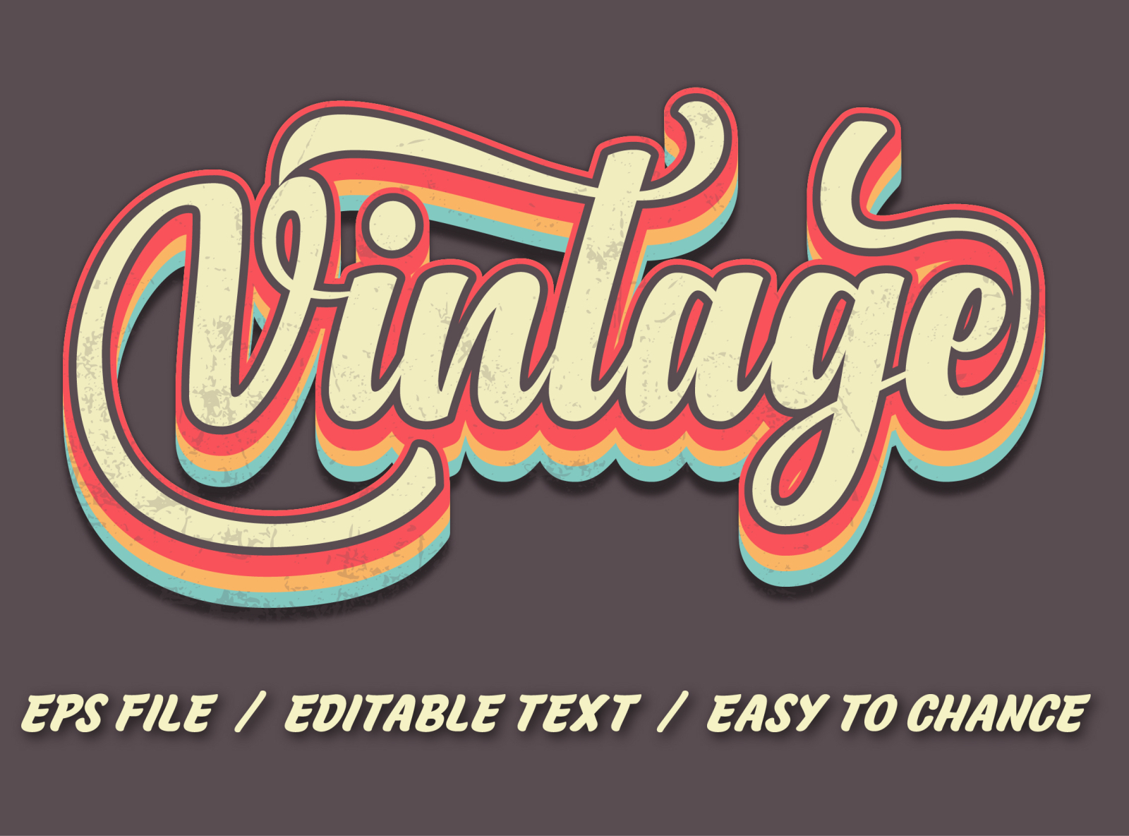 Vintage retro text effect for tshirt logo by bipulb 801 on Dribbble