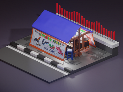 Warung 3d model