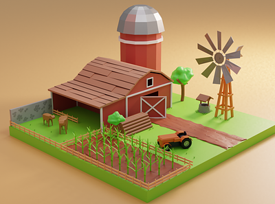Farm 3d models 3d animation graphic design motion graphics