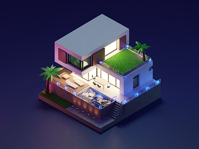 Hotel 3d model