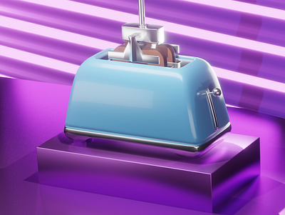 toaster 3d models 3d animation graphic design logo motion graphics