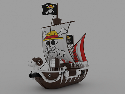 one piece ship 3d models