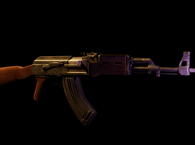 Ak-47 weapon 3d models 3d animation graphic design logo motion graphics