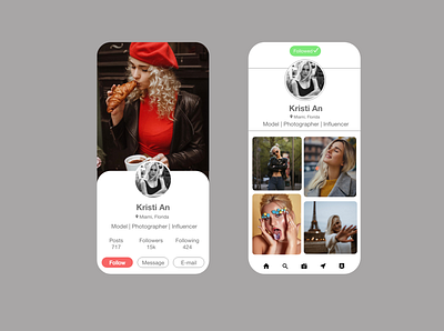 User Profile app design icon illustration typography ui ux