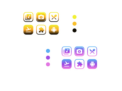 Customized App Icons app design icon illustration logo typography ui ux