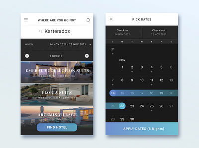 Date Picker app design icon typography ui ux