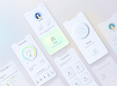 Smart Home App Mockup app branding design icon ui