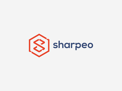 Sharpeo blue brand brand identity branding branding and identity branding design logo red software development