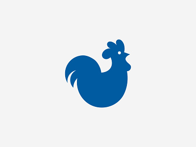 Cock blue branding chicken chicken logo cock draw illustration logo logodesign modern outline simple vector