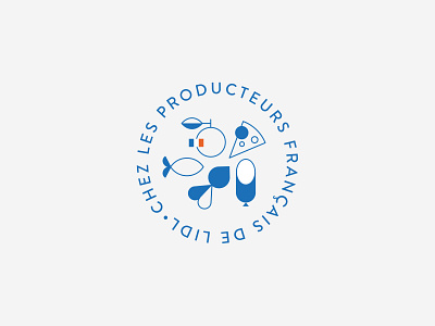 Wide range of food products apple brand identity branding branding and identity cheese circle delicate fish food food and drink food logo fruits leaf logo meat modern modern logo outline simple soft