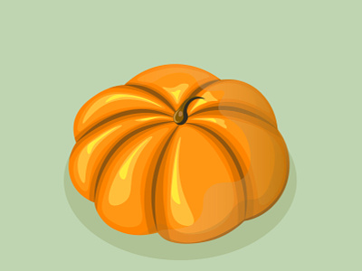Cute orange pumpkin cute delicate design halloween illustration orange pumpkin vector