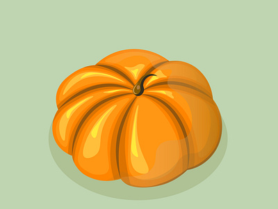 Cute orange pumpkin