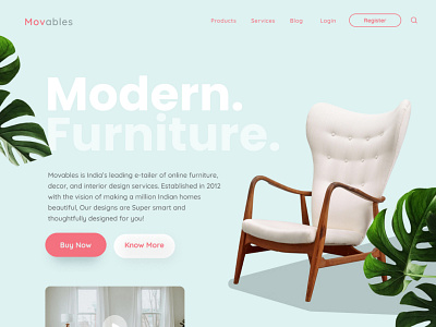 Furniture web design