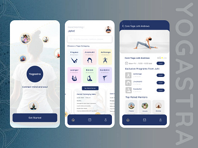 Yoga App design appdesign branding design illustration productdesign ui ux webdesign