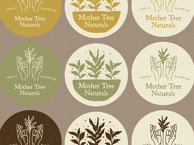 MTN branding handmade hands illustration logo organic plants type typography