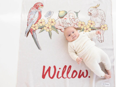 Shop for a high-quality, personalized baby blanket for a single