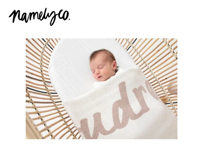 Cotton Cashmere Ivory & Mink Personalised Name Blanket-Namelyco baby beanies australia baby blankets baby cot blankets baby pillowcases for sale buy baby cot knitted cushion personalised santa sacks