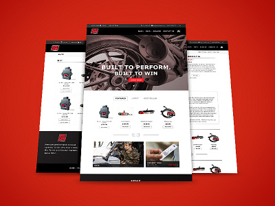 Web Design for Exhaust company graphic design web design