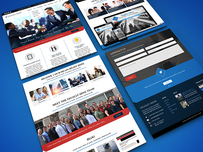 Homepage Design for Asset Client graphic design homepage legal web design website