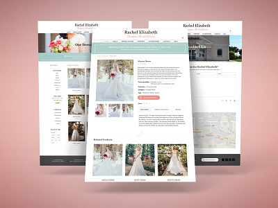 Website Design for Wedding Dress Designer
