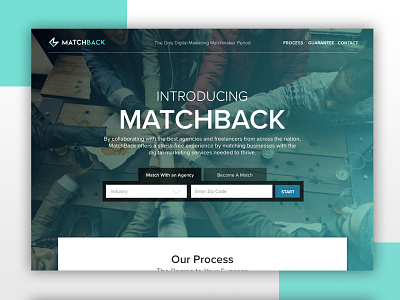 MatchBack Banner Design banner design turquoise web web banner web design website