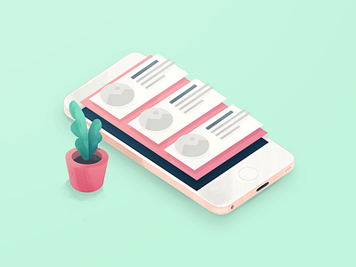 interfaces colors illustration interface iphone levels material plant ui ux