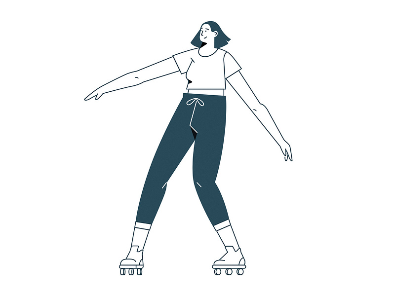 Roller Skating by Eduardo Gooda on Dribbble