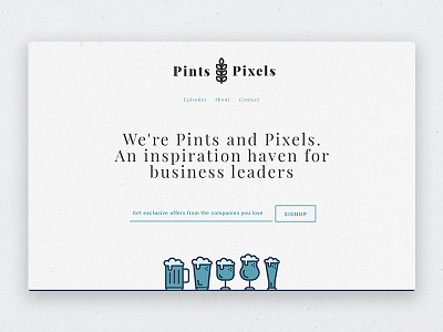 Pints and Pixels Website Hero beer blue dust hero pixel texture website white