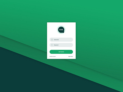 Material Inspired Login Screen by Charles Haggas on Dribbble