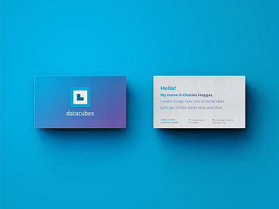 Gradient Business Cards blue business cards gradient purple stationary