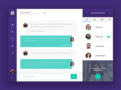 Ledger Web App Chat app calling chat messaging web