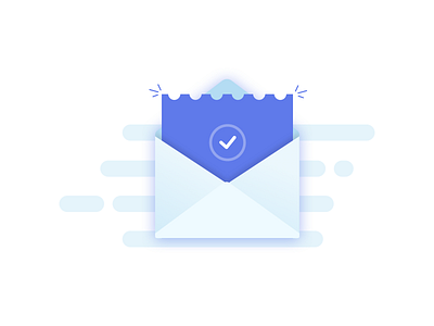 Flat Email Illustration check email envelope illustration