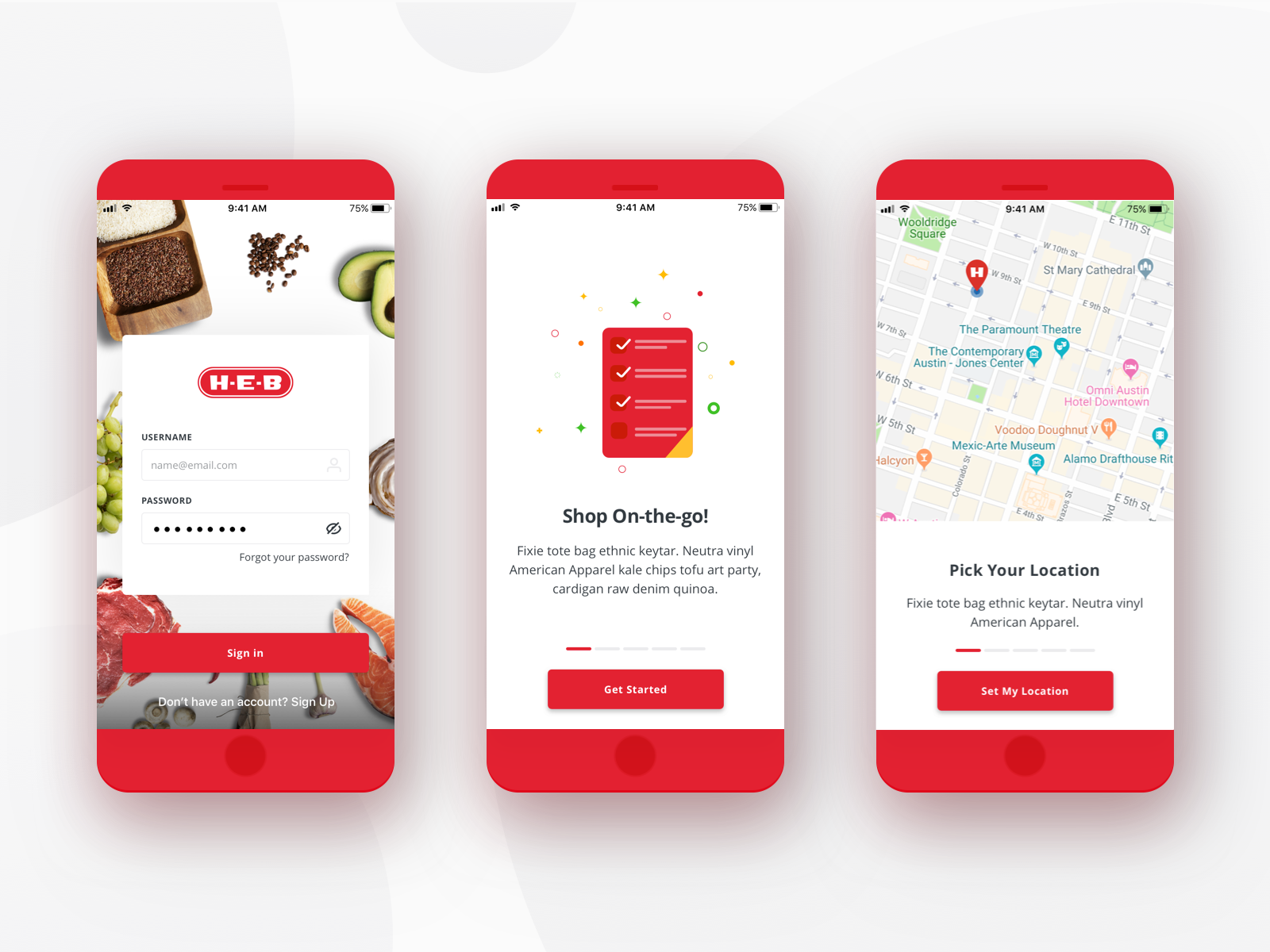 H-E-B Delivery Mobile App - Onboarding By Charles Haggas On Dribbble