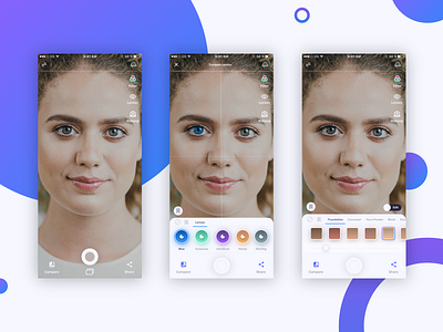 AR App Design Concept app design augmented reality contact lenses eyewear invision studio invisionstudio mobile app design