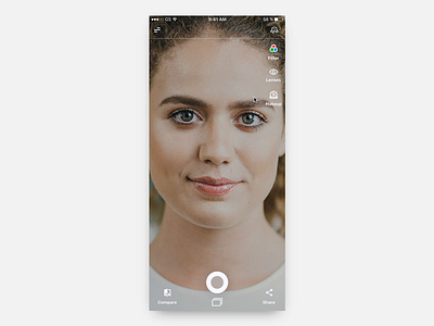 Contact Lens AR Mobile App Try On Concept app design augmented reality augmentedreality interaction design invision studio invisionstudio mobile app mobile app design