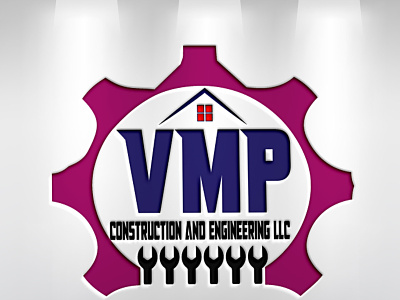 construction agency logo 3d branding graphic design logo