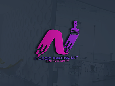 painting company logo design branding graphic design logo