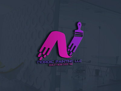 painting company logo design branding graphic design logo