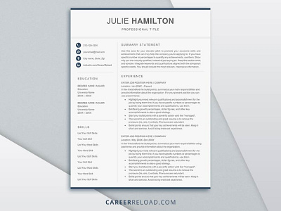 Resume Template for Word document download free freebie print resume resumetemplate