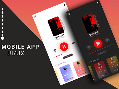 M for Music- the best music app UI design app branding design graphic design illustration logo ty typography ui ux vector